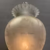 Urnformad guldmålad 10''' fotogenlampa