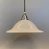 lampa med glasskarm tygkabel