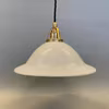 lampa med glasskarm tygsladd