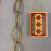 Präglad järnkedja (mässing) 20x41 mm