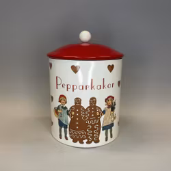 Pepparkaksburk rund i plåt - julmotiv