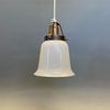 Klockskärmslampa opalvit liten 12 cm
