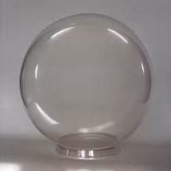 150 mm krage - Glaskupa glasklar 30 cm