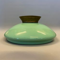 347 mm (350) - Kragskärm celadon med mässingskrage (äldre)