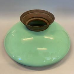 347 mm (350) - Kragskärm celadon med mässingskrage (äldre)