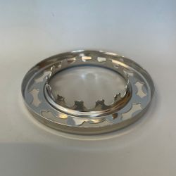 Kupring till fotogenlampa förnicklad (Ø 55 mm - 87 mm) - Passar 14''' brännare