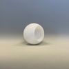 Halvklotkupa blank opalvit 12 cm (hål Ø 30 mm)