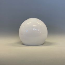 Halvklotkupa blank opalvit 16 cm (hål Ø 47 mm)