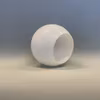Halvklotkupa blank opalvit 16 cm (hål Ø 47 mm)