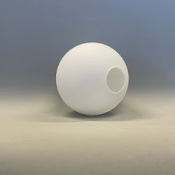 Halvklotkupa matt opalvit 16 cm (hål Ø 47 mm)