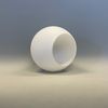 Halvklotkupa matt opalvit 16 cm (hål Ø 47 mm)