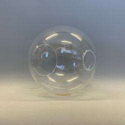 Halvklotkupa glasklar 20 cm (hål Ø 46 mm)