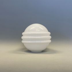 Klotkupa med 3 ringar opalvit 15 cm (hål Ø 47 mm)