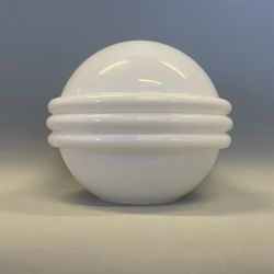 Klotkupa med 3 ringar opalvit 23 cm (hål Ø 100 mm)