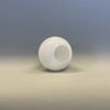 Klotkupa blank opalvit 12 cm (hål Ø 55 mm)