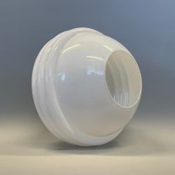 Klotkupa med 3 ringar opalvit 23 cm (hål Ø 100 mm)