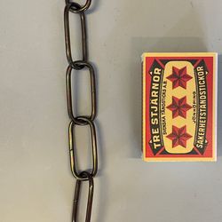 Stor klassisk järnkedja (patinerad) 15x33 mm