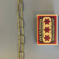 Liten klassisk järnkedja (mässing) 10x20 mm