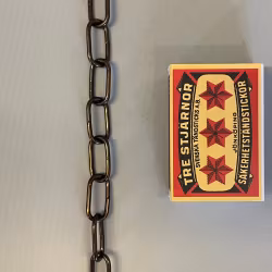 Liten klassisk järnkedja (patinerad) 10x20 mm