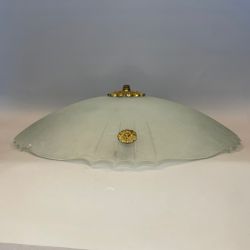 420 mm - Plafondglas med tre kedjor och knopp (äldre)