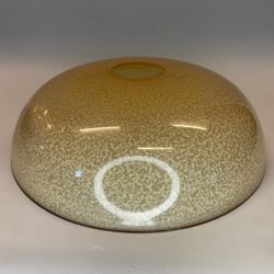 277 mm - Lampskärm gul/brun med hål Ø 51 mm (äldre)