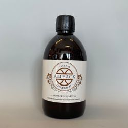 Linsåpa med doft: cederträ/eukalyptus - Linoljesåpa 0,5 liter