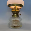 Bordsfotogenlampa i glas/mässing 14''' med skärm