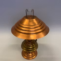 Minifotogenlampa i mässing/koppar med stjärnbrännare