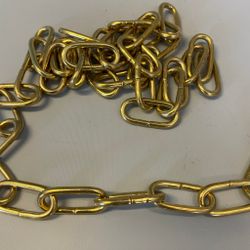 Äkta mässingskedja - mindre modell 14x29 mm
