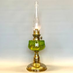 Bordsfotogenlampa i ljusgrönt 10'''