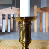 ljusmanschett manschett till ljusstake blank mässing rund
