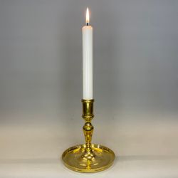 Ljusstake mässing rund modell