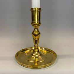 Ljusstake mässing rund modell
