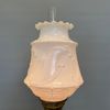 Opalvit 14''' glasfotogenlampa med facettslipad fot