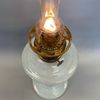 Opalvit 14''' glasfotogenlampa med facettslipad fot