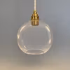 Halvklotslampa glasklar 20 cm