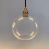 Halvklotslampa glasklar 20 cm