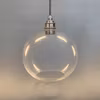 Halvklotslampa glasklar 20 cm