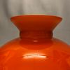 233 235 mm 23,5 cm vestaskärm orange oranga orangea glas lampskärm fotogenlampa