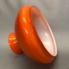 233 235 mm 23,5 cm vestaskärm orange oranga orangea glas lampskärm fotogenlampa