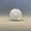 Parasollformad skärm opalvit 12 cm (hål Ø 42 mm)