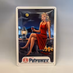 Nostalgiskylt i plåt "Petromax"