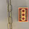 Präglad järnkedja (mässing) 15x30 mm