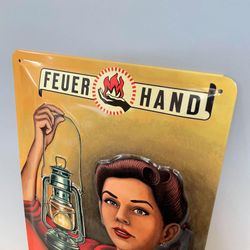 Nostalgiskylt i plåt "Feuerhand"