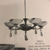 Skålskärm med guldkant 20 cm (hål Ø 42 mm)