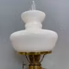 vit glasskärm fotogenlampa