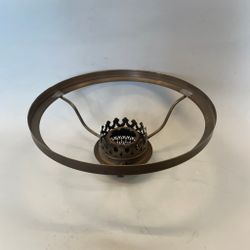 Skärmring med galleri till fotogenlampa patinerad (Ø 39 mm - 190 mm) - Passar 14''' innerdel