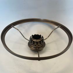 Skärmring med galleri till fotogenlampa patinerad (Ø 39 mm - 235 mm) - Passar 15''' innerdel