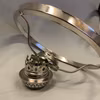 Skärmring + galleri till fotogenlampa förnicklad (Ø 33 mm - 190 mm) - Passar 10''' innerdel