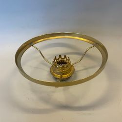 Skärmring med galleri till fotogenlampa mässing (Ø 32 mm - 190 mm) - Passar 10''' innerdel